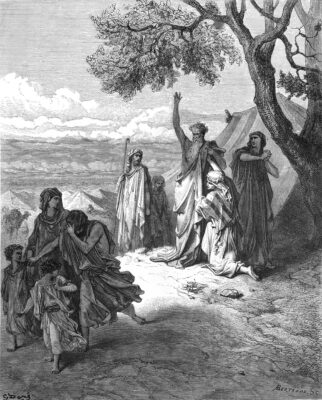 Afbeelding in het Publieke Domein op 18 juni 2026 opgevraagd van https://commons.wikimedia.org/wiki/File:Noah_curses_Ham_(89393683).jpg?uselang=en#Licensing
