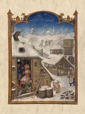 Afbeelding in het Publieke Domein op 24 mei 2026 opgevraagd van https://commons.wikimedia.org/wiki/File:Breviarium_Grimani_-_February.jpg?uselang=en#Licensing
